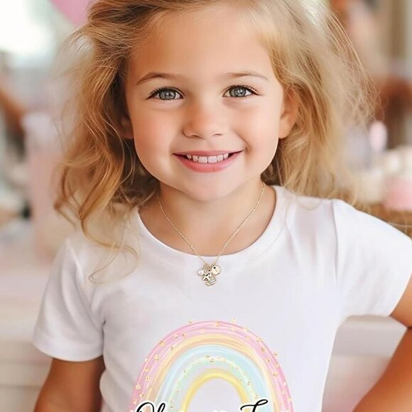 Little Princess 14K Gold Unicorn Necklace with Adjustable Length - Kids Jewelry - Picture 4 of 7